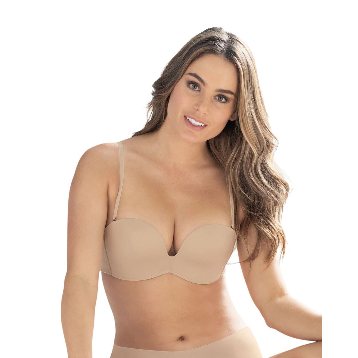 LEONISA - Leonisa Brasier strapless Antigravedad de realce alto sin arco