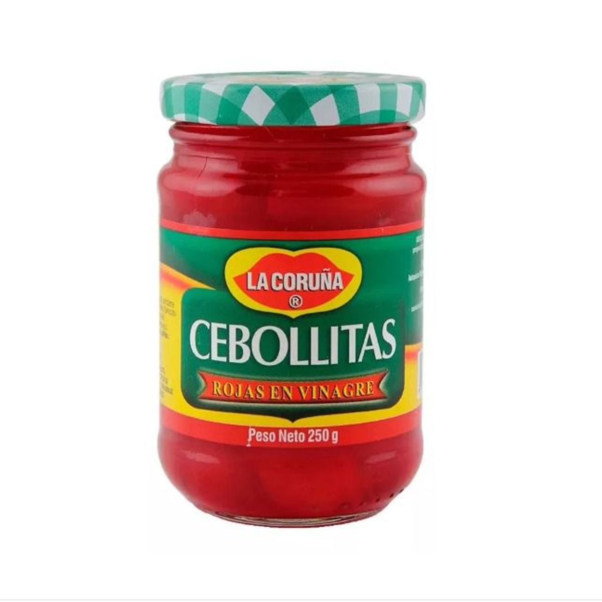 GENERICO - Cebollitas Rojas en Vinagre La Coruña Frasco 250 gr.