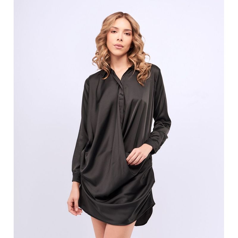 DEREK - Vestido Camisero Para Mujer Corto Derek