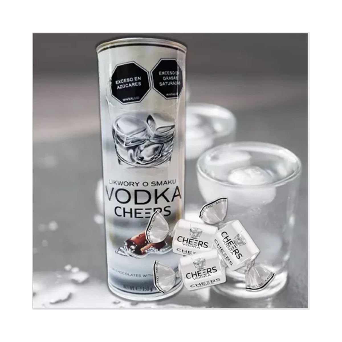 GENERICO - Chocolates con Licor Vodka Cheers Mieszko Tubo 150 grs.