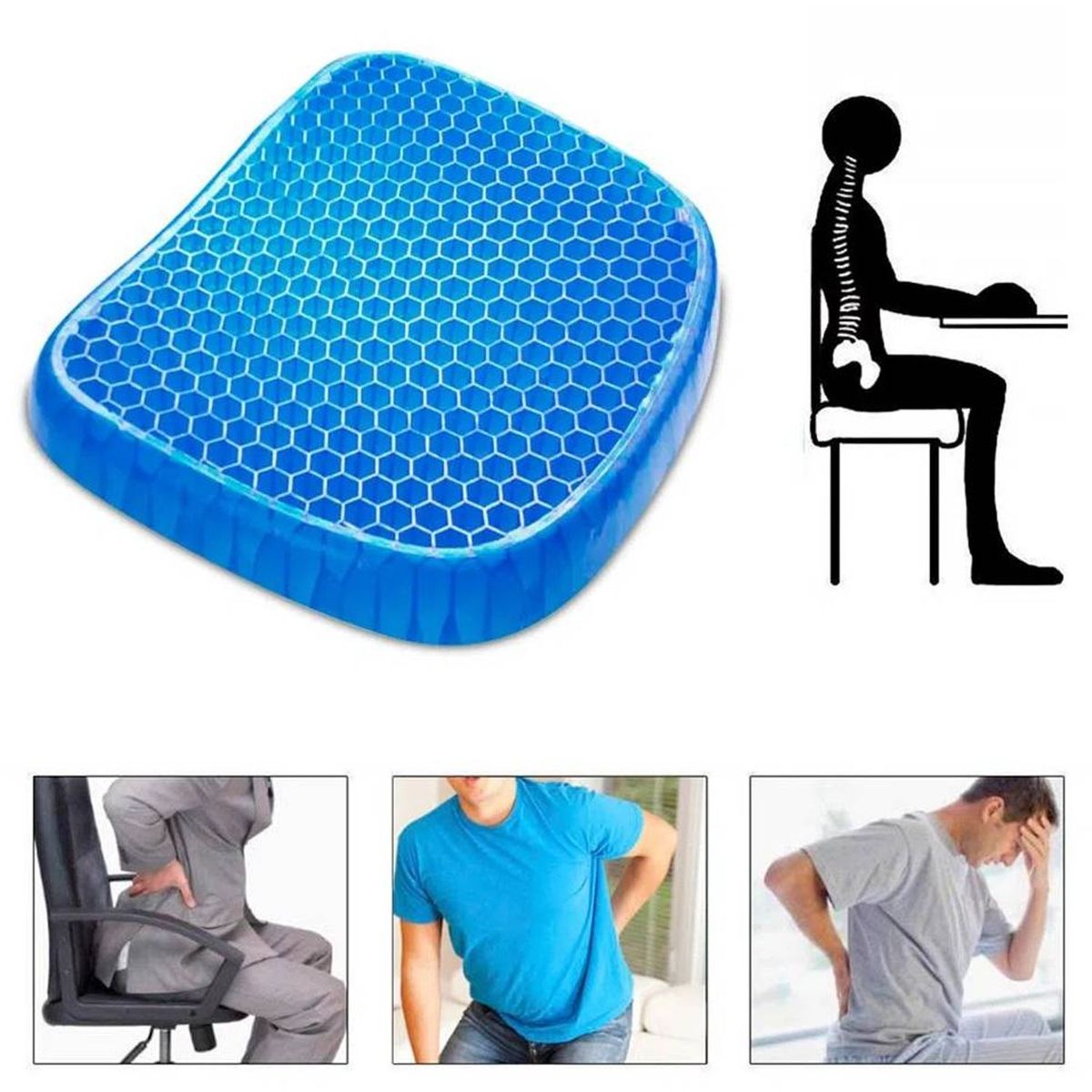 ONE PIXEL - Cojín Almohada Para Silla Asiento En Silicona Ergonómico