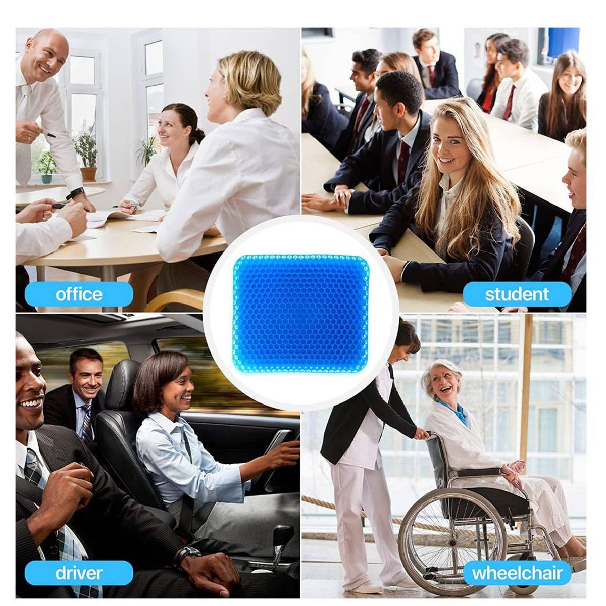 ONE PIXEL - Cojín Almohada Para Silla Asiento En Silicona Ergonómico