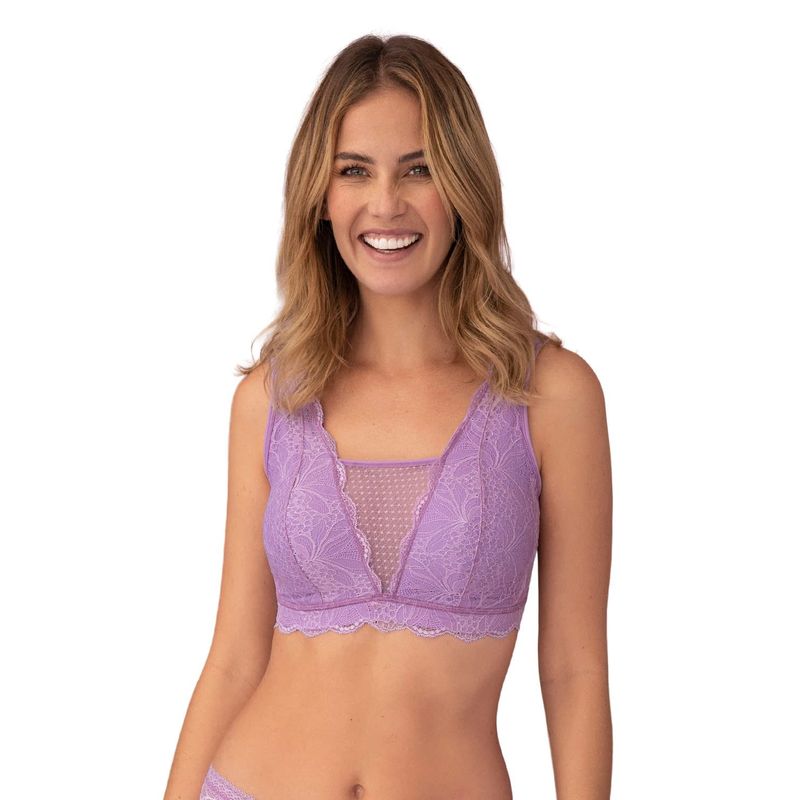 LEONISA - Bralette multiusos Sexy Siempre en encaje ideal para prótesis de mastectomía