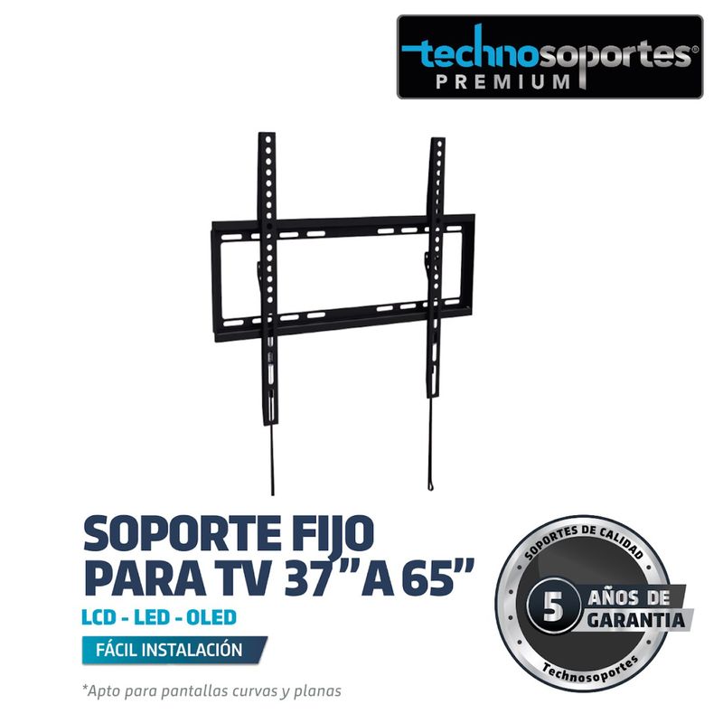 TECHNOSOPORTES - Soporte Fijo  para TV de 37" a 65"