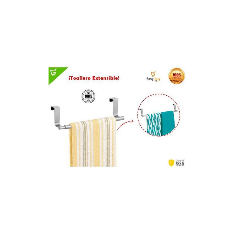 GENERICO - Soporte para toallas de cocina extensible
