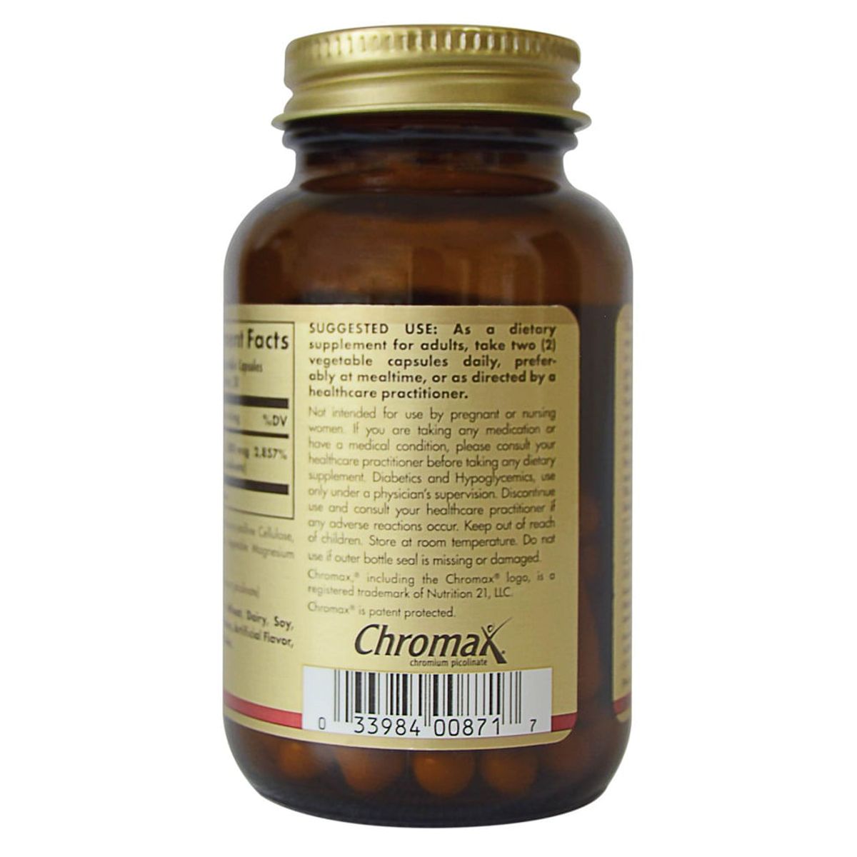 SOLGAR - Chromium Picolinate 500mcg Solgar X 60 Capsulas