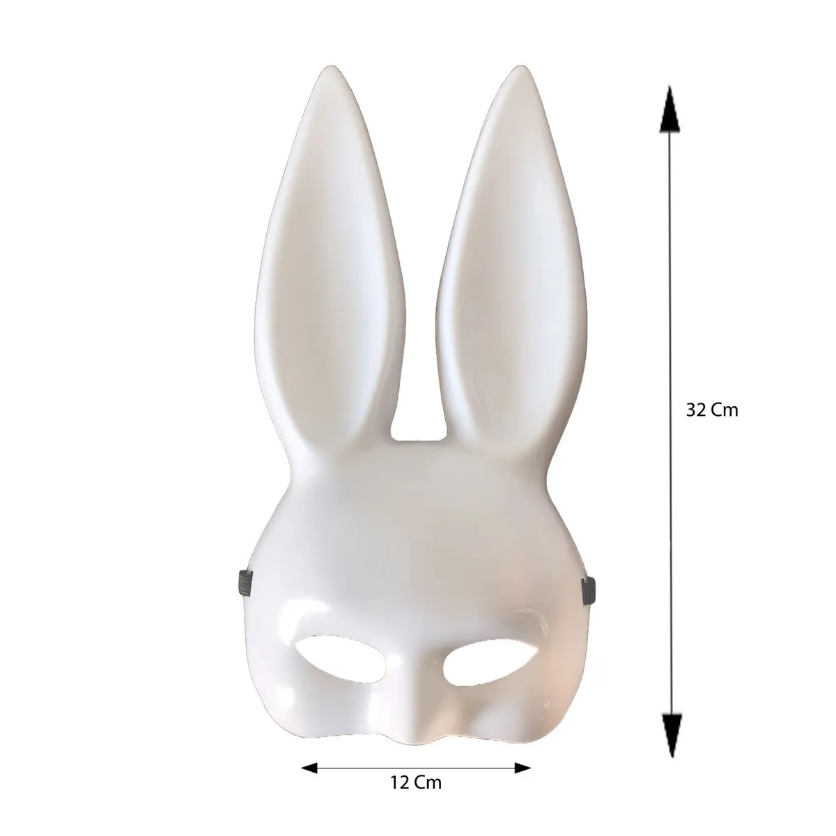 GENERICO - Mascara Antifaz Conejo Blanco Disfraz Accesorio Halloween