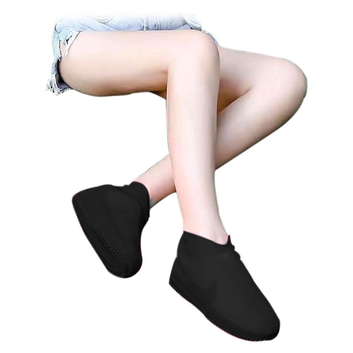 VITTORIA - Zapatones Funda Silicona 100 Impermeable Zapato Lluvia Moto