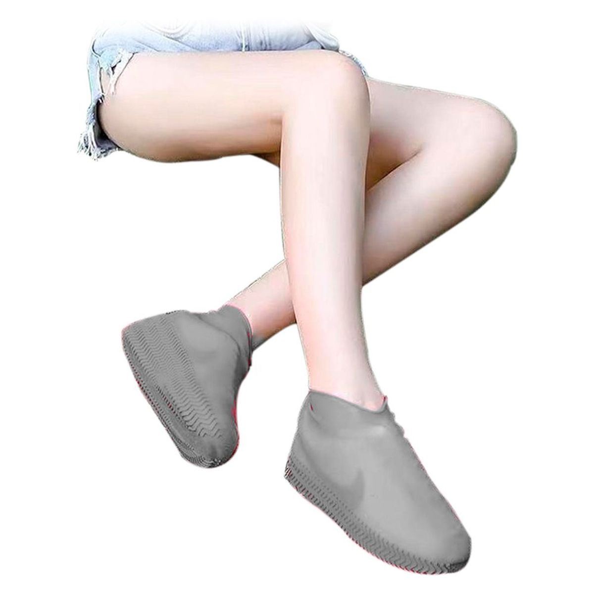 VITTORIA - Zapatones Funda Silicona 100 Impermeable Zapato Lluvia Moto