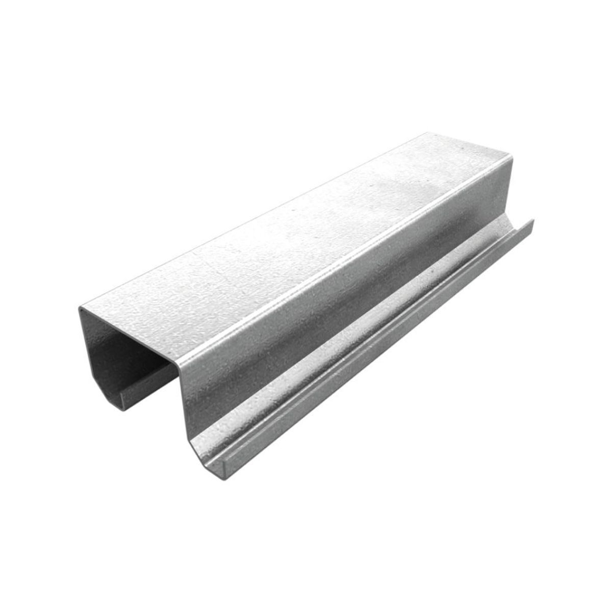 GENERICO - Riel R - Doble Puerta Closet Corrediza 2mts Galvanizado