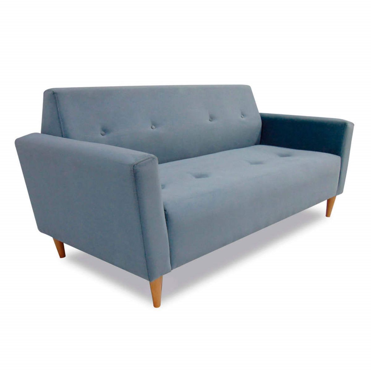 SOFA MARKET - Sofa Vole 3 Puestos Tela Gris