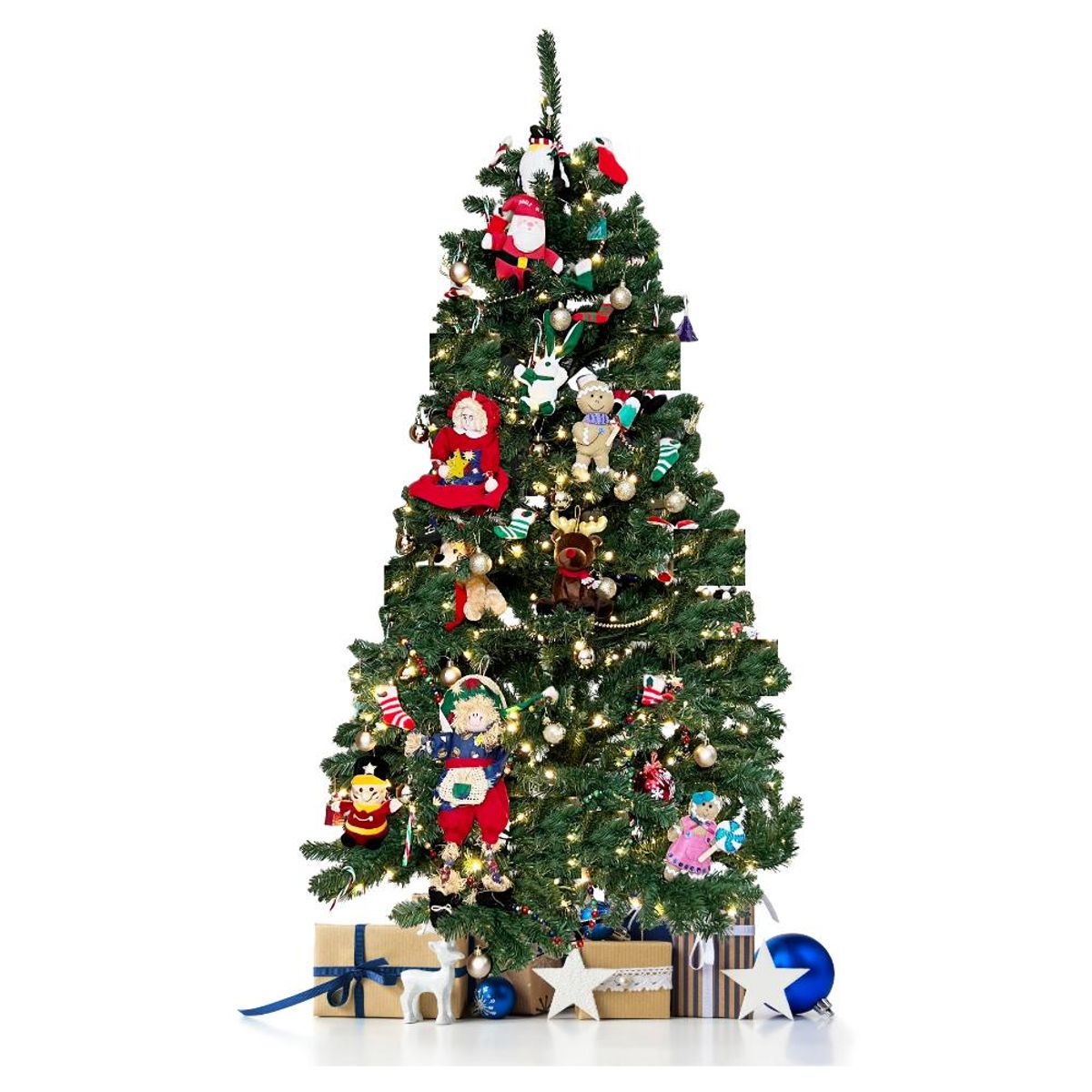 HOMESALE - Arbol de Navidad Artificial Plegable 180 cm 850 Ramas Color Verde Home Sale