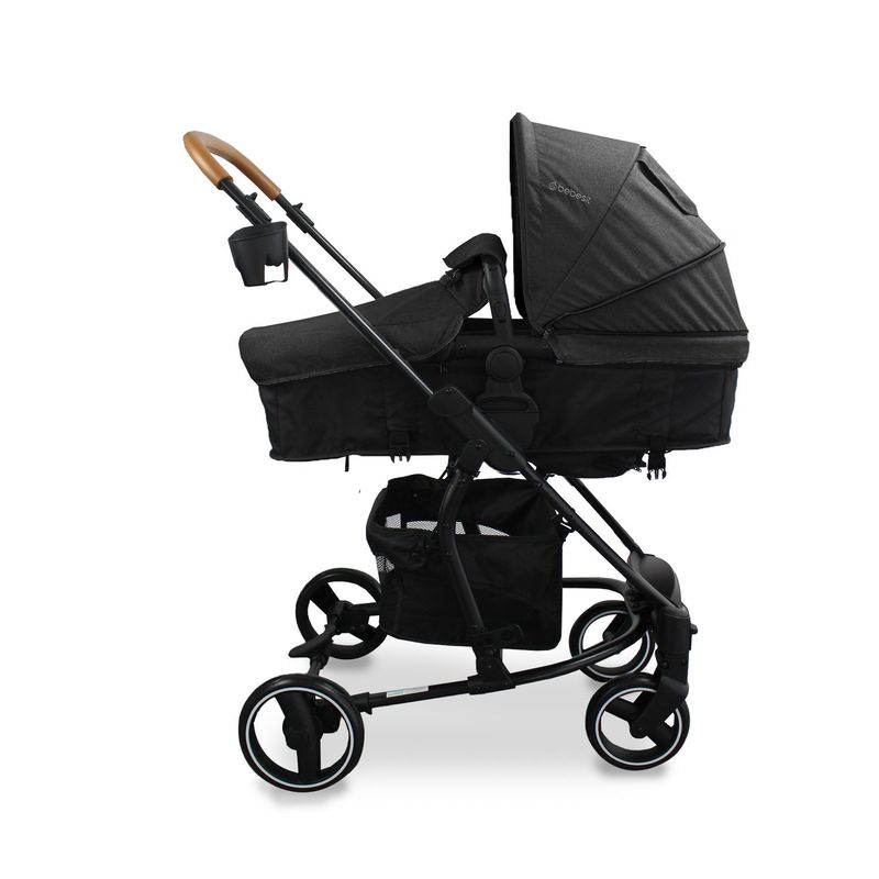 BEBESIT - Coche Moises Para Bebé Prima Bebesit Negro