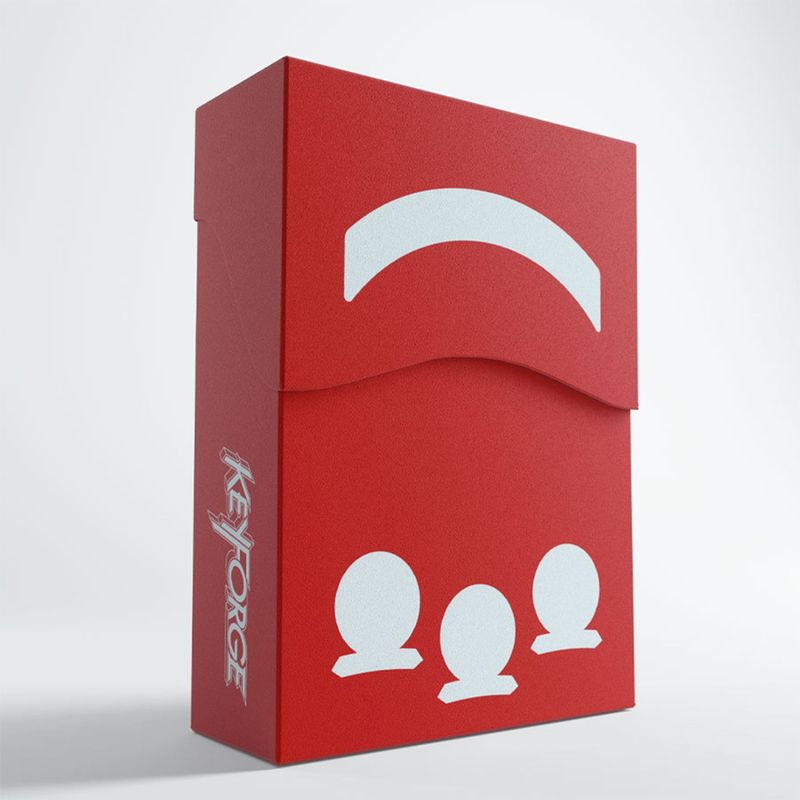 ASMODEE - Caja Protectores Deck Box  Aries Rojo