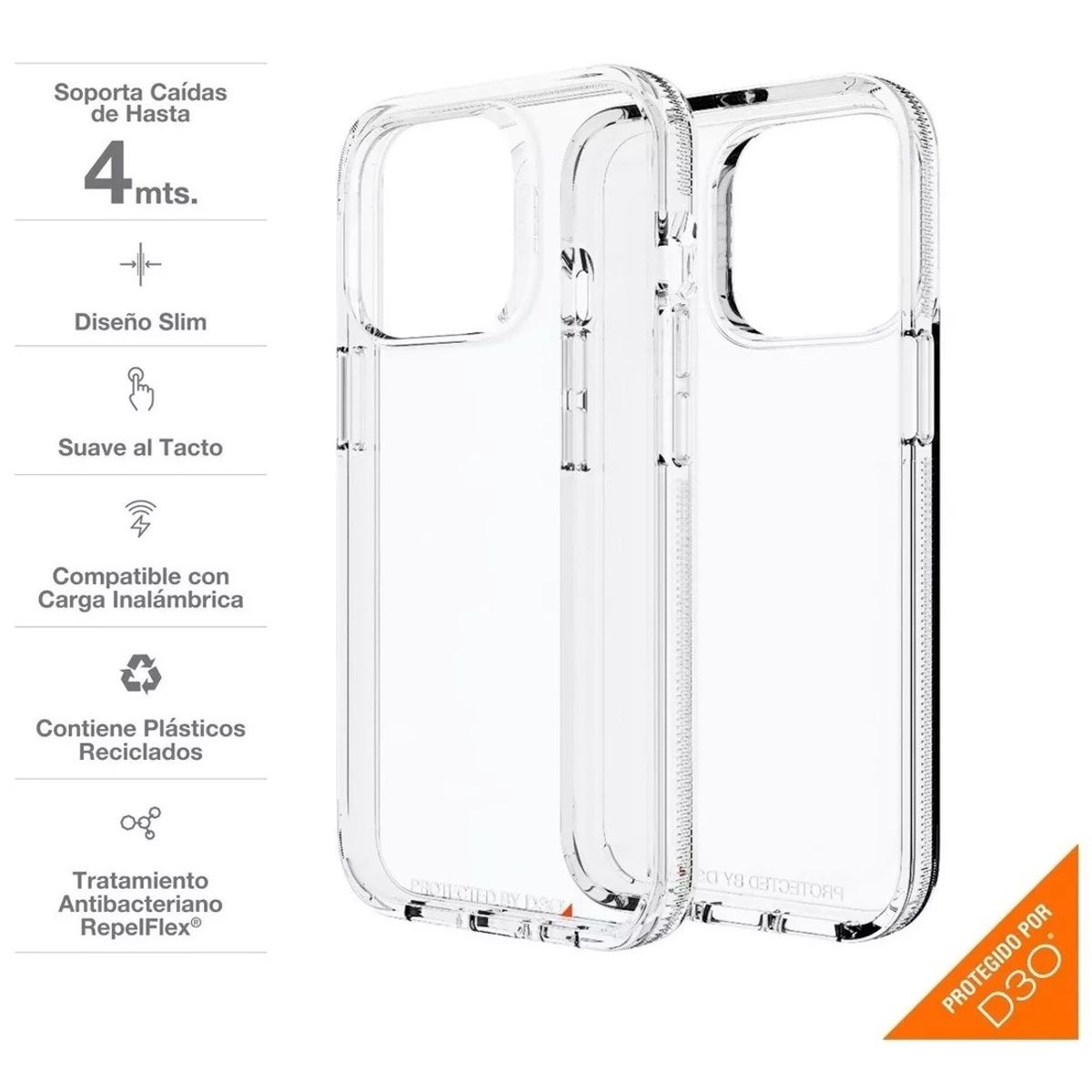 GEAR4 - Estuche Case Zagg Gear4 Crystal Palace para iPhone 13 Pro Max