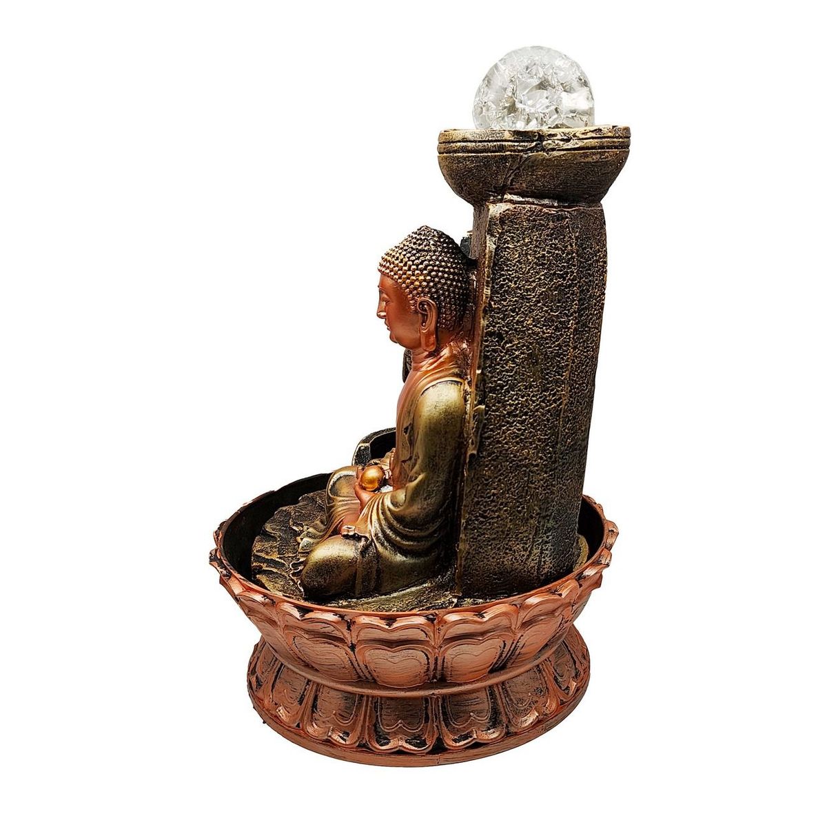 DAYOSHOP - Fuente De Agua Buda Prosperidad Abundancia Luz Cascada 0355