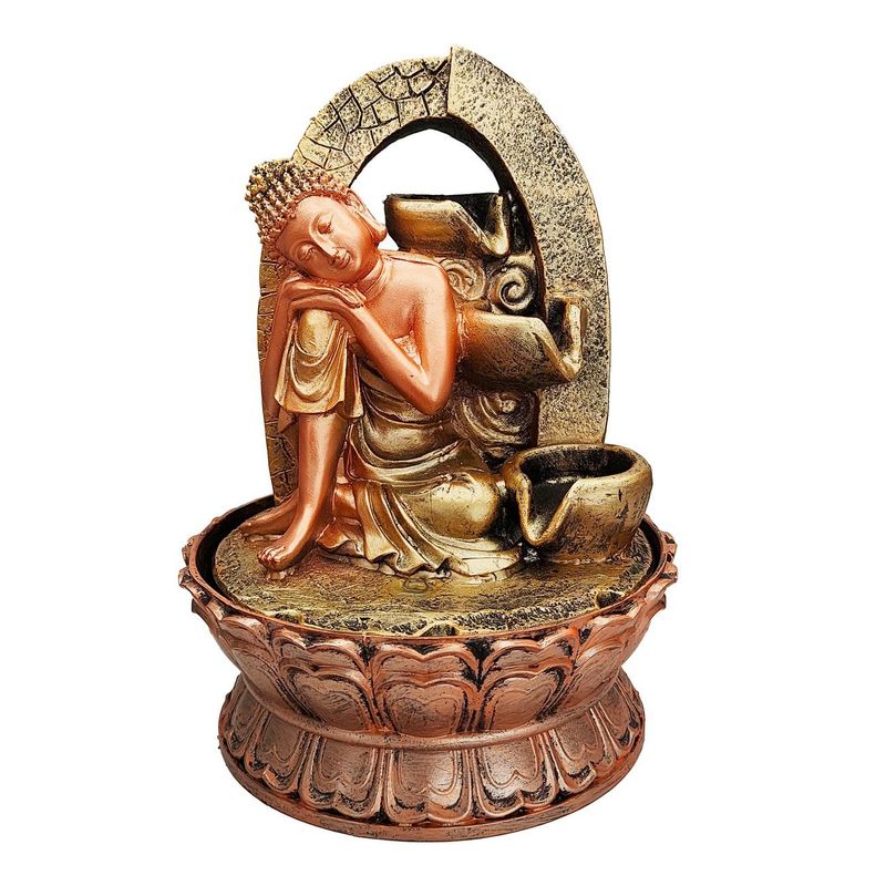 DAYOSHOP - Fuente De Agua Buda Sentando Prosperidad Suerte Cascada 0348