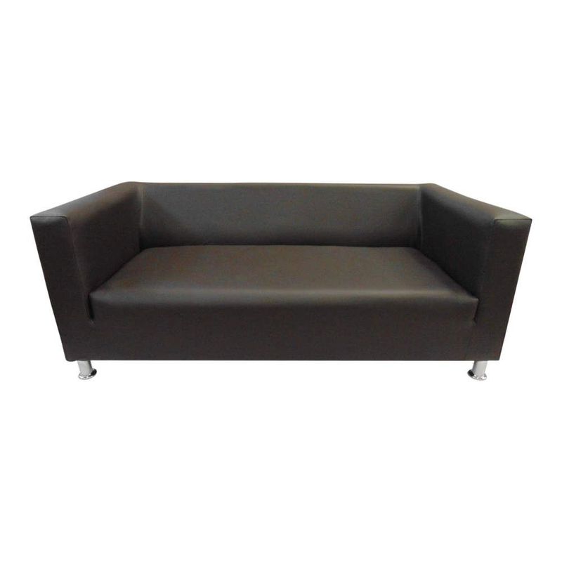 SOFA MARKET - Sofa Zia 3 Puestos Ecocuero Cafe