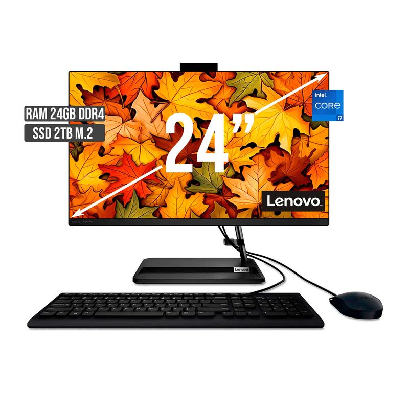 LENOVO - TODO EN UNO LENOVO INTEL CORE I7-1260P SSD 2TB RAM 24GB LED 24 FHD