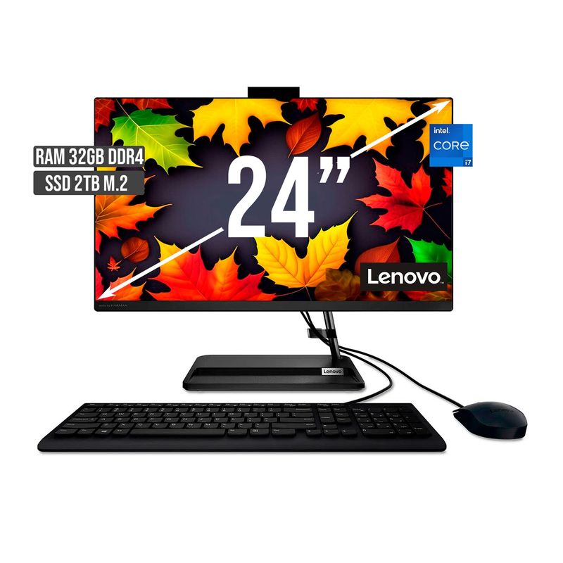 LENOVO - TODO EN UNO LENOVO INTEL CORE I7-1260P SSD 2TB RAM 32GB LED 24 FHD