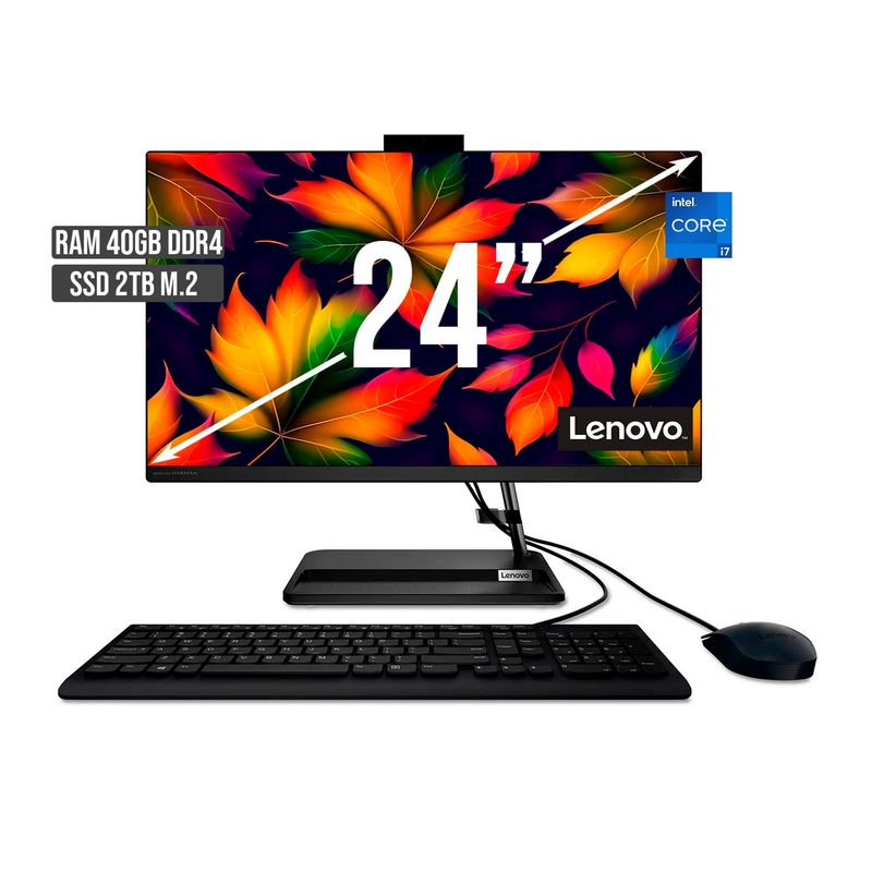 LENOVO - TODO EN UNO LENOVO INTEL CORE I7-1260P SSD 2TB RAM 40GB LED 24 FHD