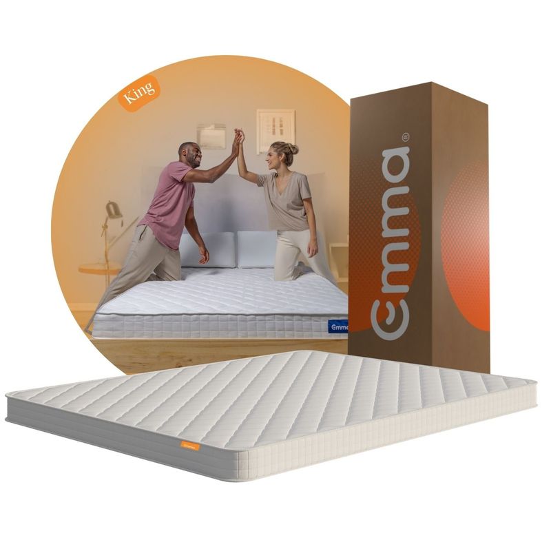 EMMA - Colchón Confort King con Soporte Ergonómico y Tecnología Alemana.