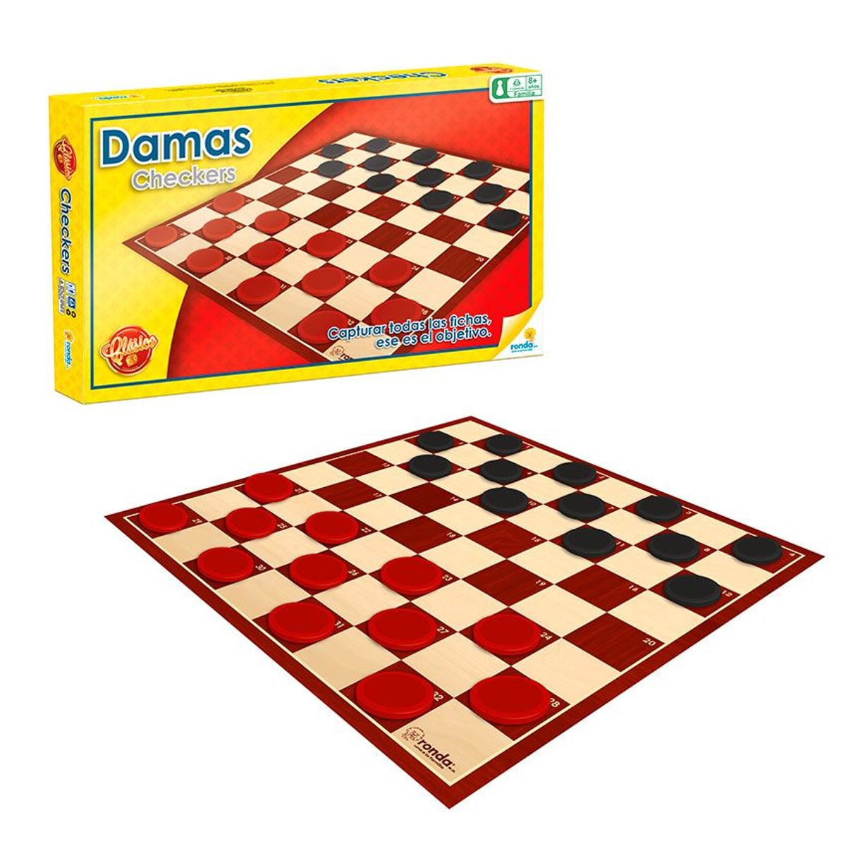 RONDA - DAMAS CLÁSICO JUEGO DE MESA RONDA