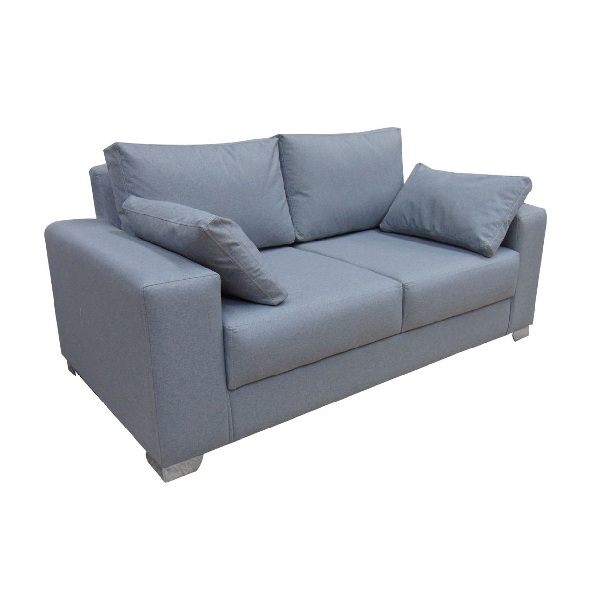 SOFA MARKET - Sofa Empire 2 Puestos Tela Gris
