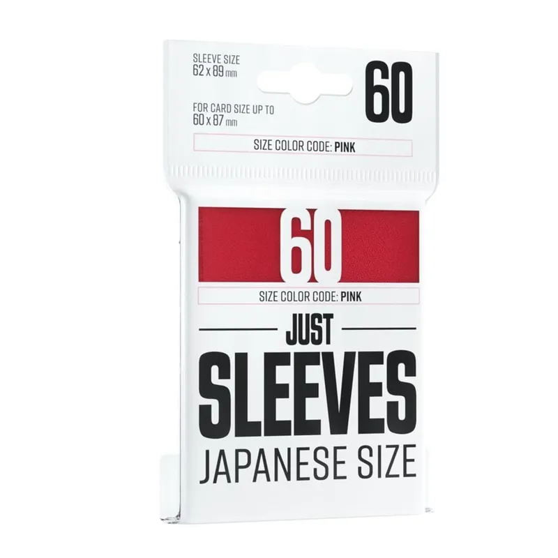 ASMODEE - Fundas Protectores Just Sleeves Japanese Rojas 62X89 mm 60