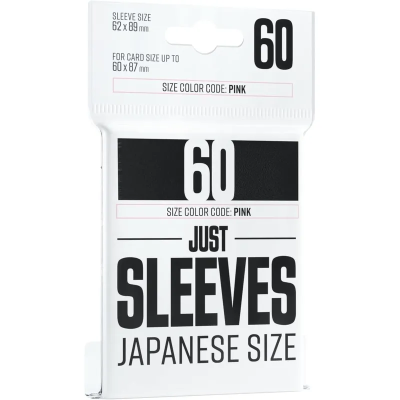 ASMODEE - Fundas Protectores Just Sleeves Japanese Negras 62X89mm 60
