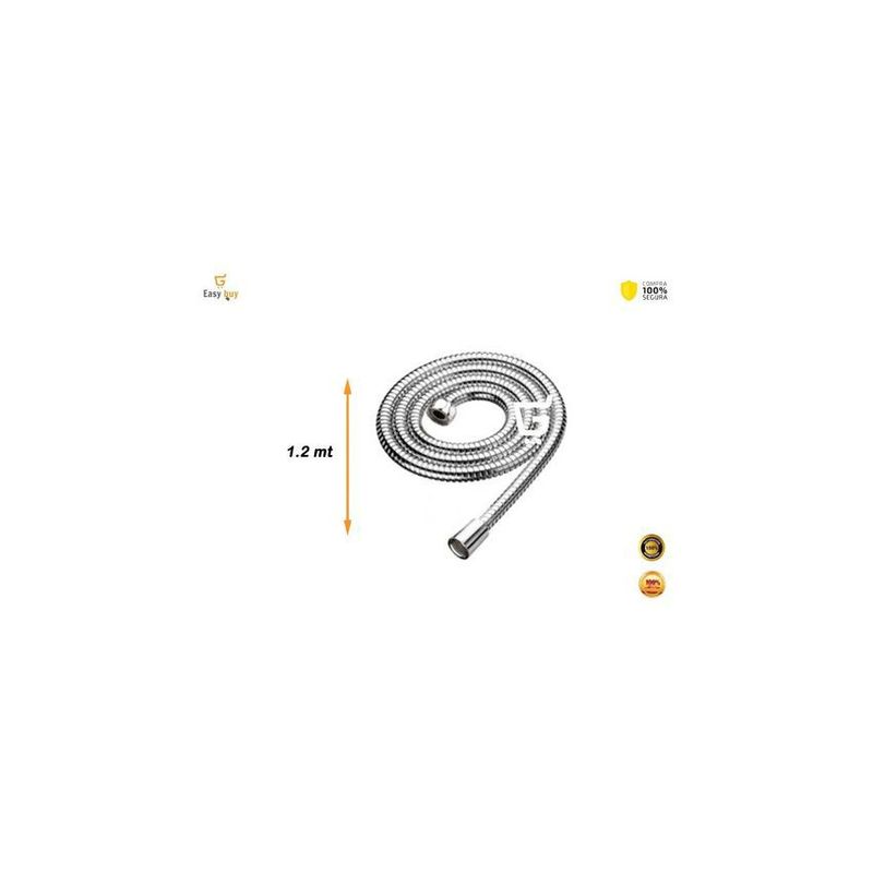 GENERICO - Ducha tipo teléfono con manguera flexible y kit de instalación