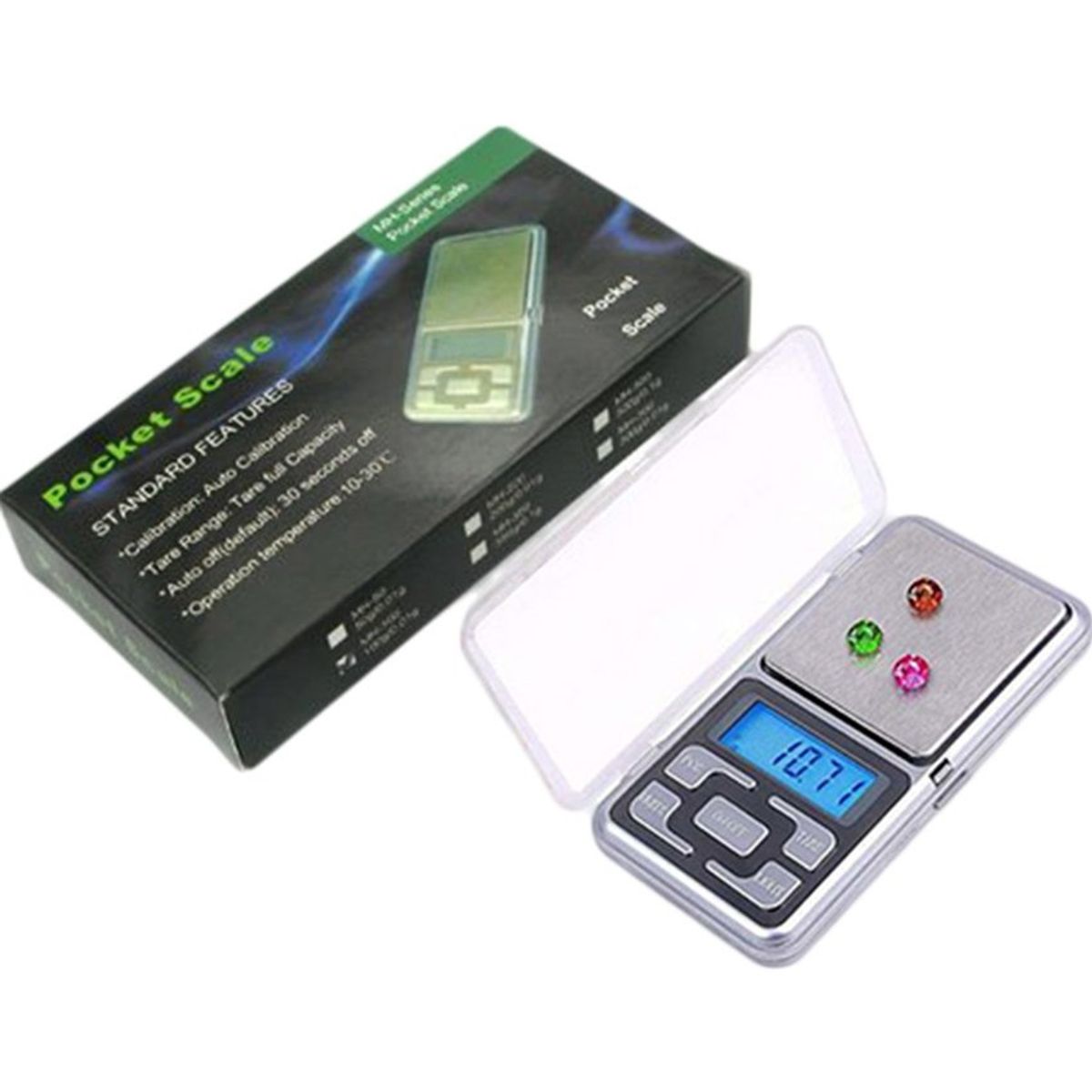 GENERICO - Gramera Bascula Diamantera Pesa Digital De Precisión Pesa 0.01 Gm Hasta 500 G