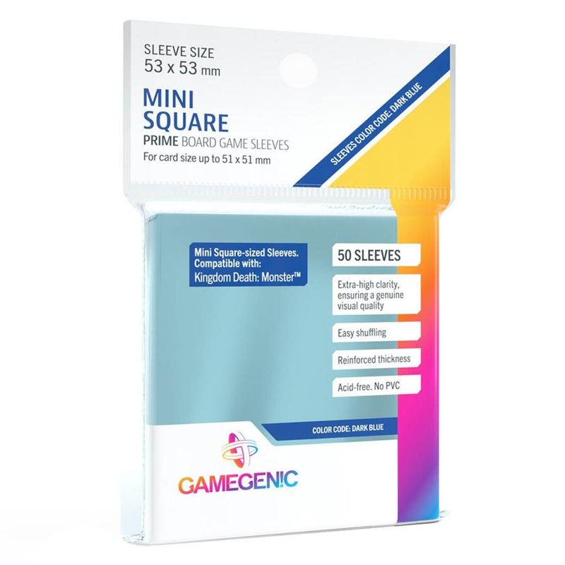 ASMODEE - Fundas Protectores Sleeves Prime Mini Square  53x53mm (50)
