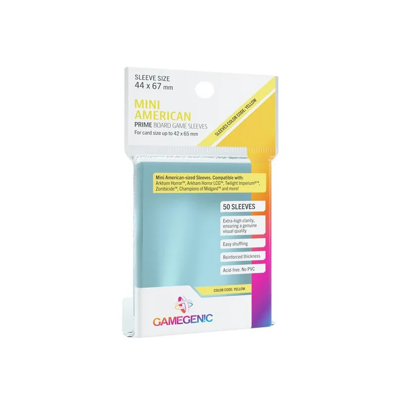 ASMODEE - Fundas Protectores Sleeves Prime Mini American Bg 44X67mm 50