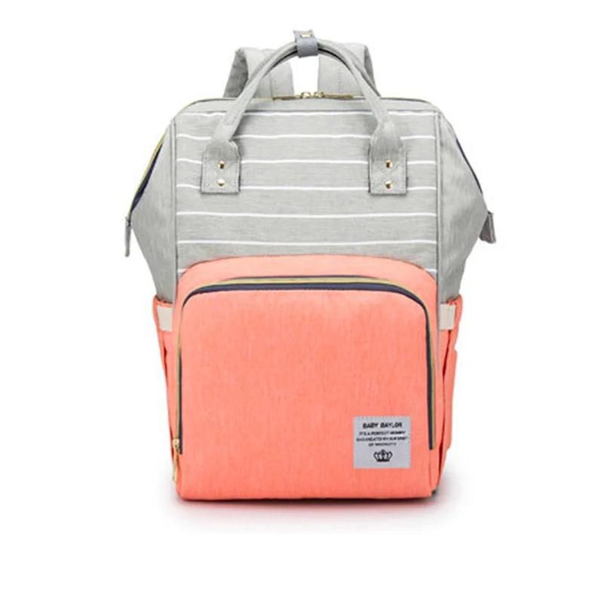 GENERICO - Pañalera Tipo Morral Multiusos Para Bebe - ROSADO