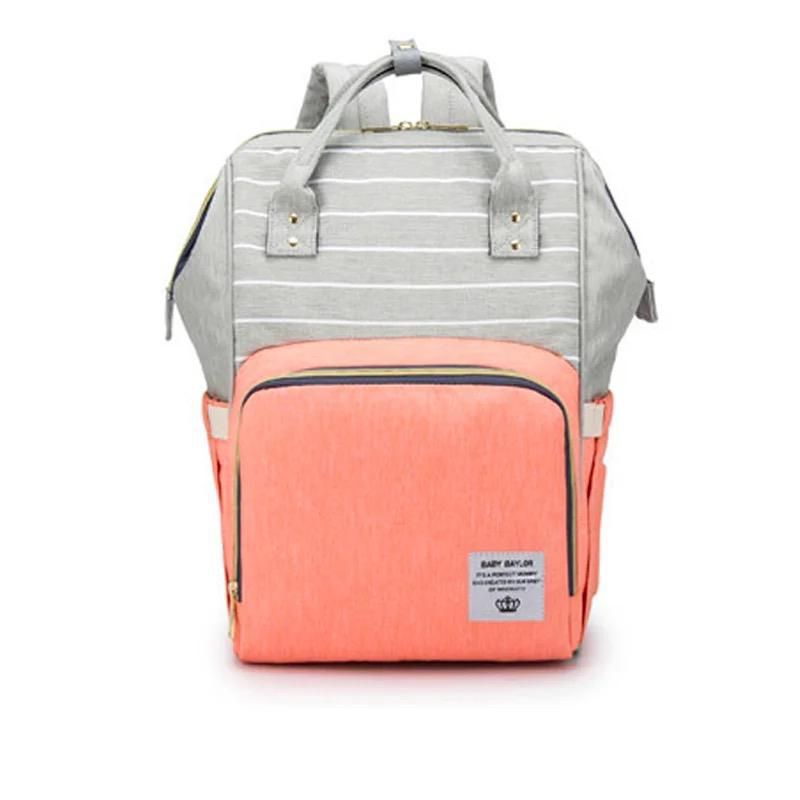 GENERICO - Pañalera Tipo Morral Multiusos Para Bebe - ROSADO