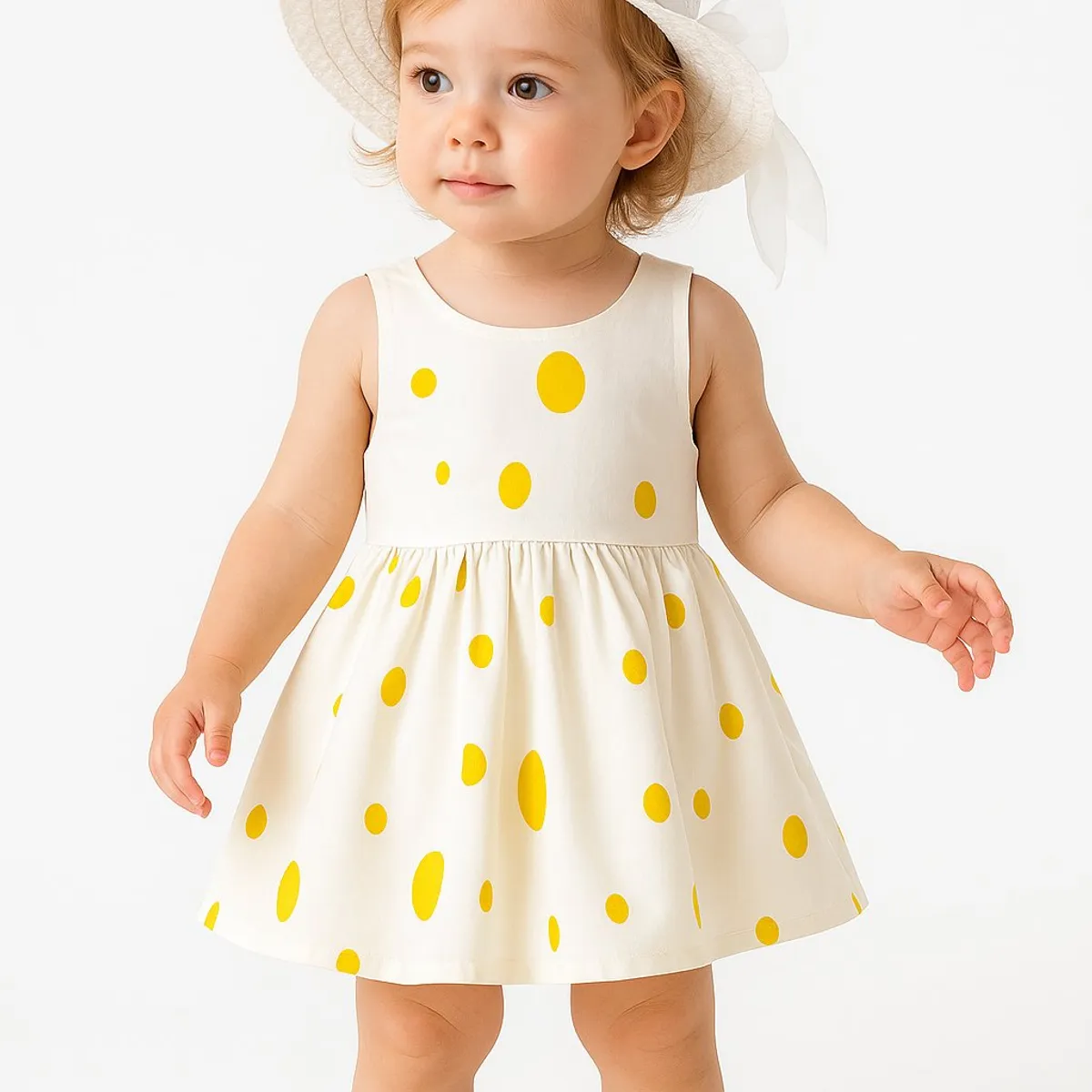 LUSOLSI - Vestido y sombrero Prendas niñas ropa conjuntos de vestir bebes niños