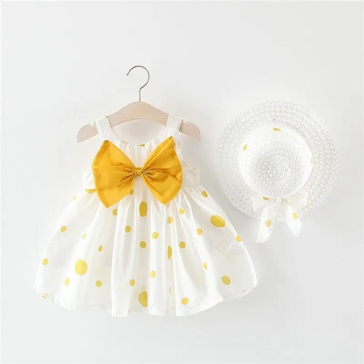 LUSOLSI - Vestido y sombrero Prendas niñas ropa conjuntos de vestir bebes niños