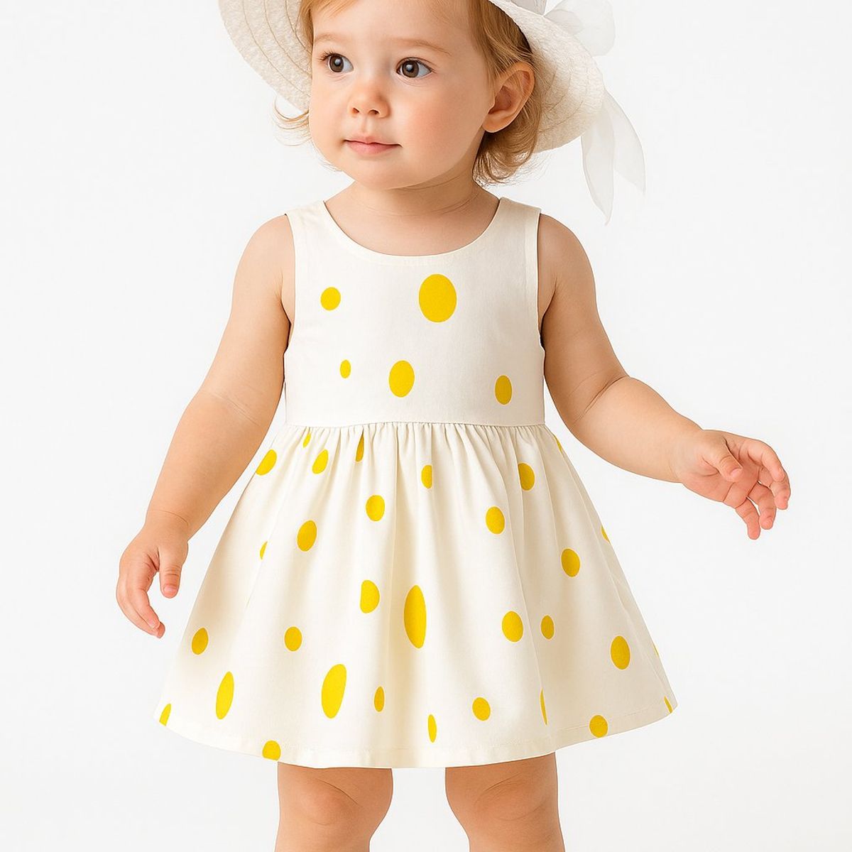 LUSOLSI - Vestido y sombrero Prendas niñas ropa conjuntos de vestir bebes niños