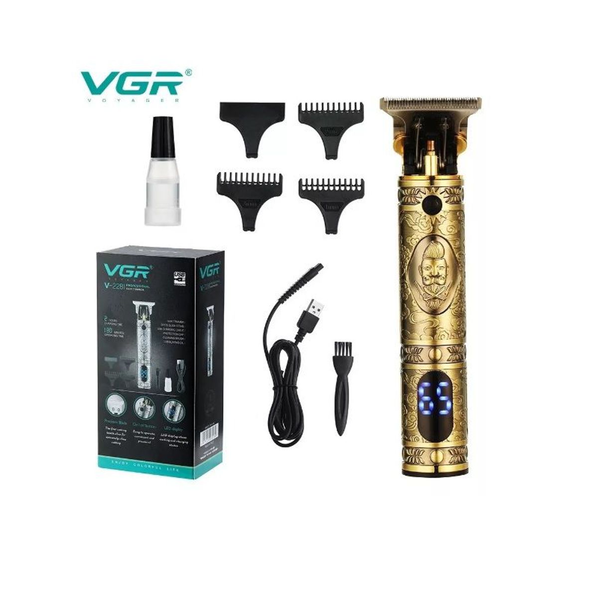 GENERICO - Maquina Patillera Barbería Recargable Vgr V-228