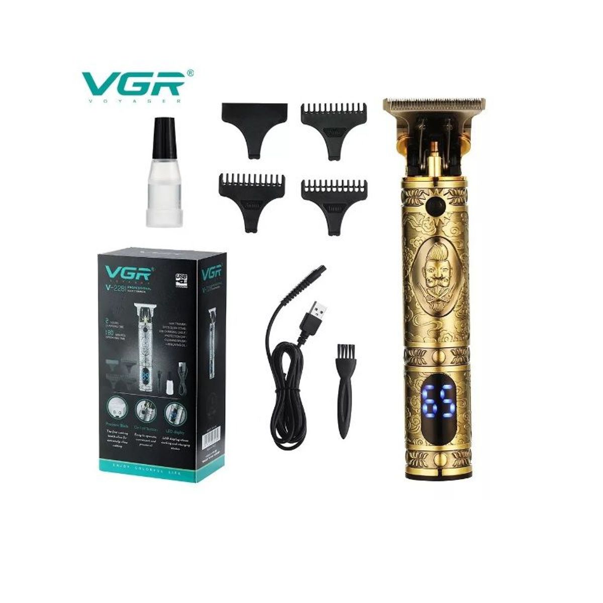GENERICO - Maquina Patillera Barbería Recargable Vgr V-228