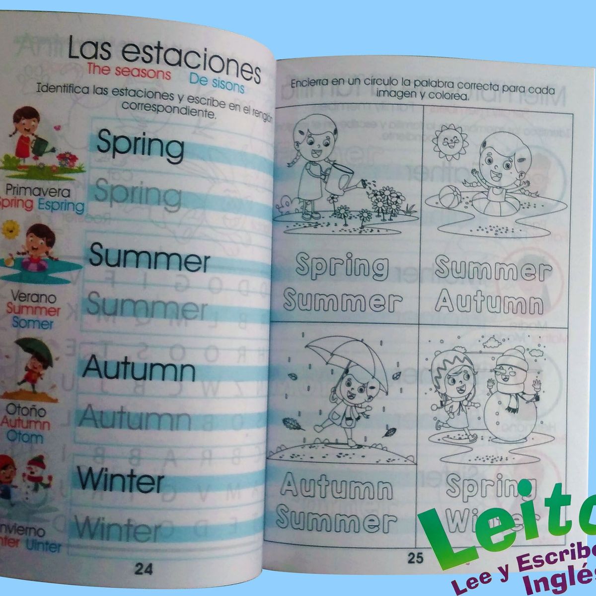 BOOKS - Cartilla Libro Leito Lee Y Escribe Ingles Para Niños