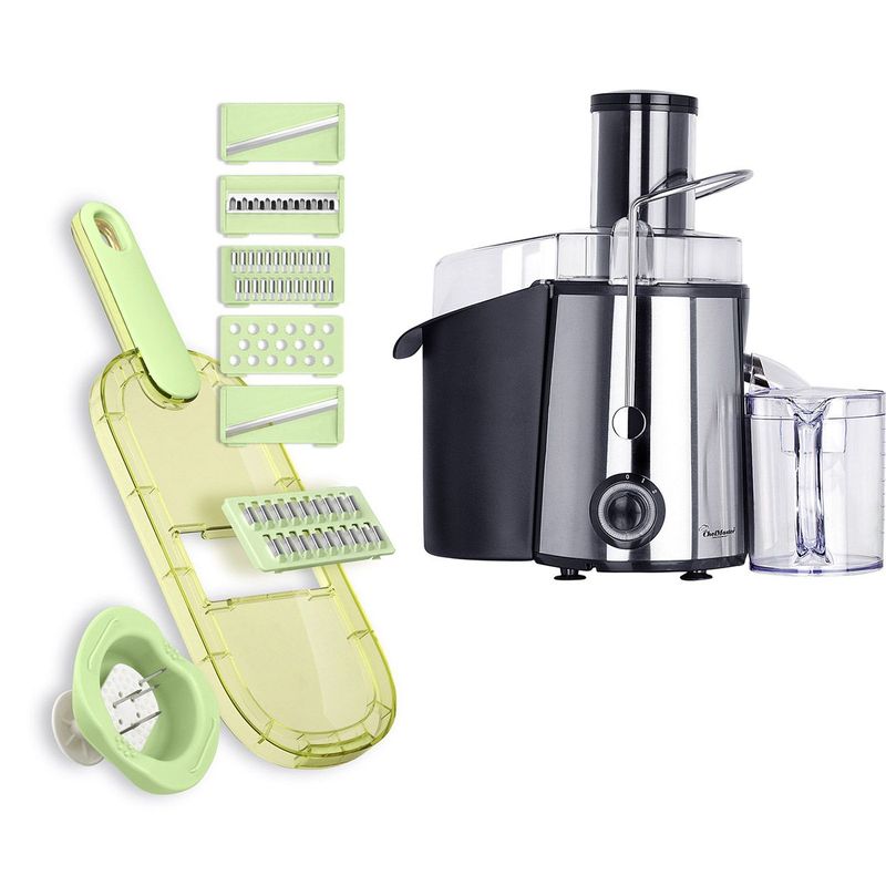 CHEF MASTER - Combo Extractor de Frutas  rallador cocina 6en1