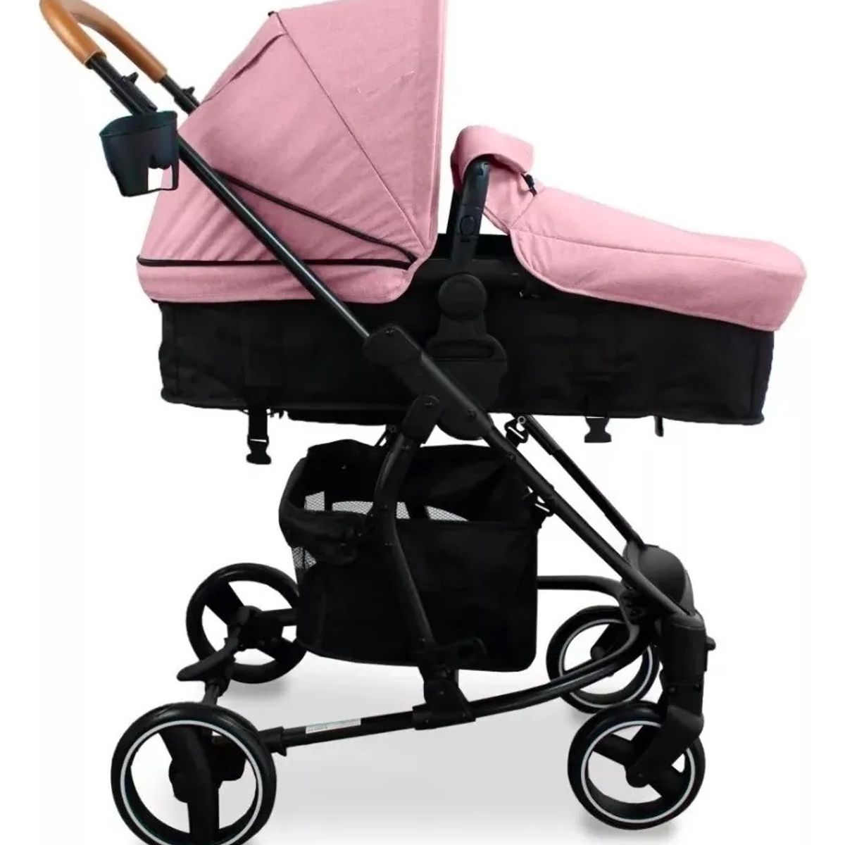 BEBESIT - Coche Moises Para Bebé Prima Bebesit Rosa