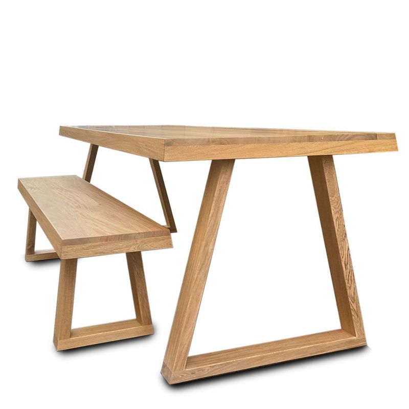 22 GRADOS DECORACION - Mesa Comedor Kafer  en Roble 120x60cm incluye banco