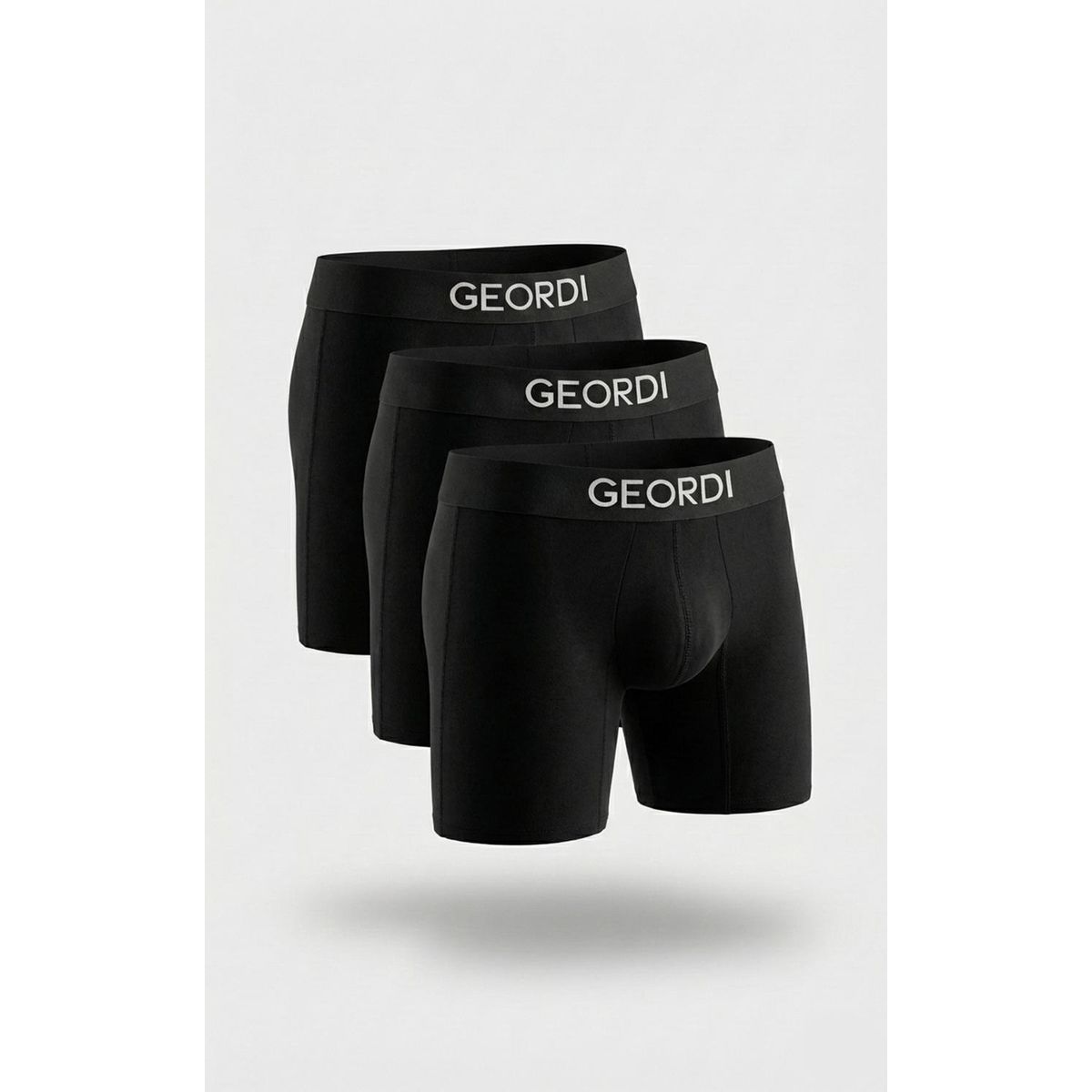 DIANE & GEORDI - Bóxer medio (Pack X3)(5082) - Negro