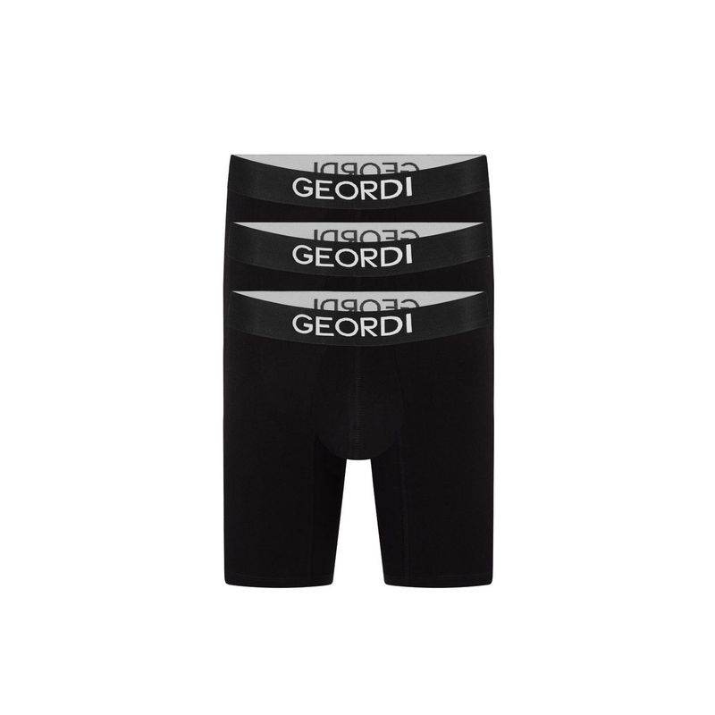 DIANE & GEORDI - Bóxer largo (Pack X3)(5083) - Negro