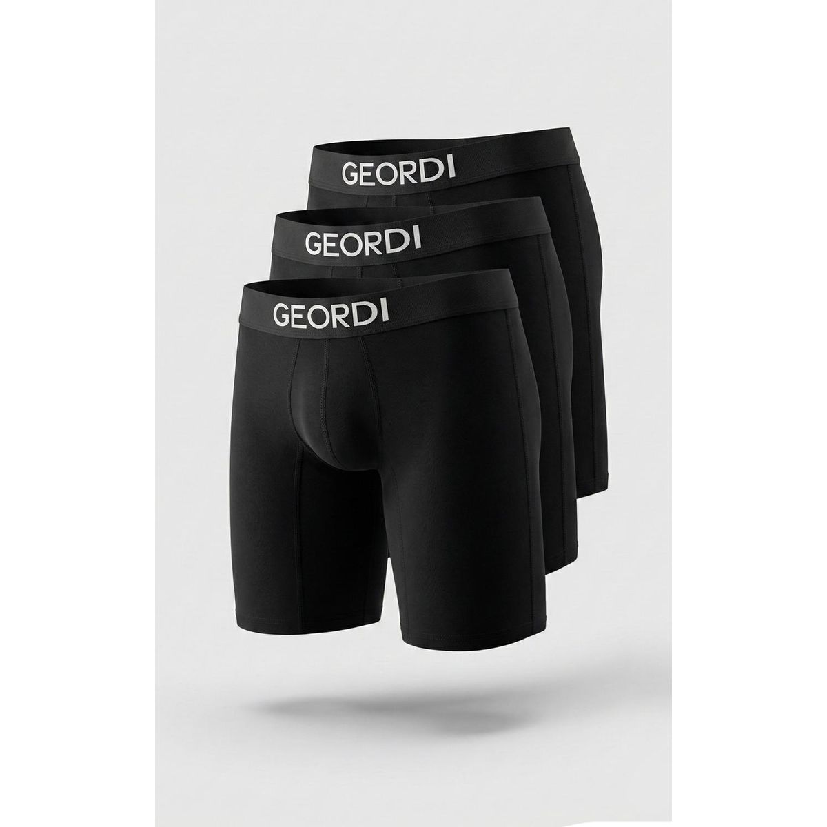 DIANE & GEORDI - Bóxer largo (Pack X3)(5083) - Negro