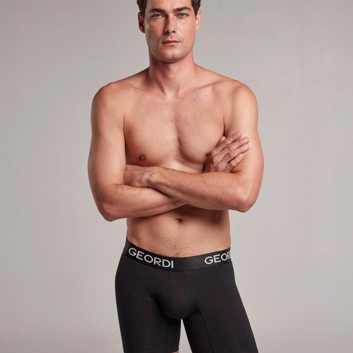 DIANE & GEORDI - Bóxer largo (Pack X3)(5083) - Negro