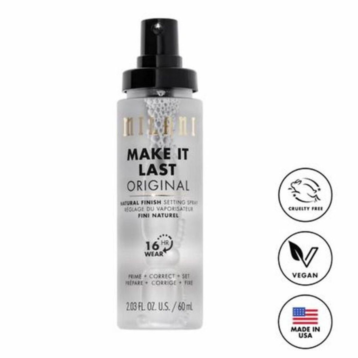 MILANI COSMETICS - Fijador Make It Last Seting Spray Prime  Correct Milani Transparente